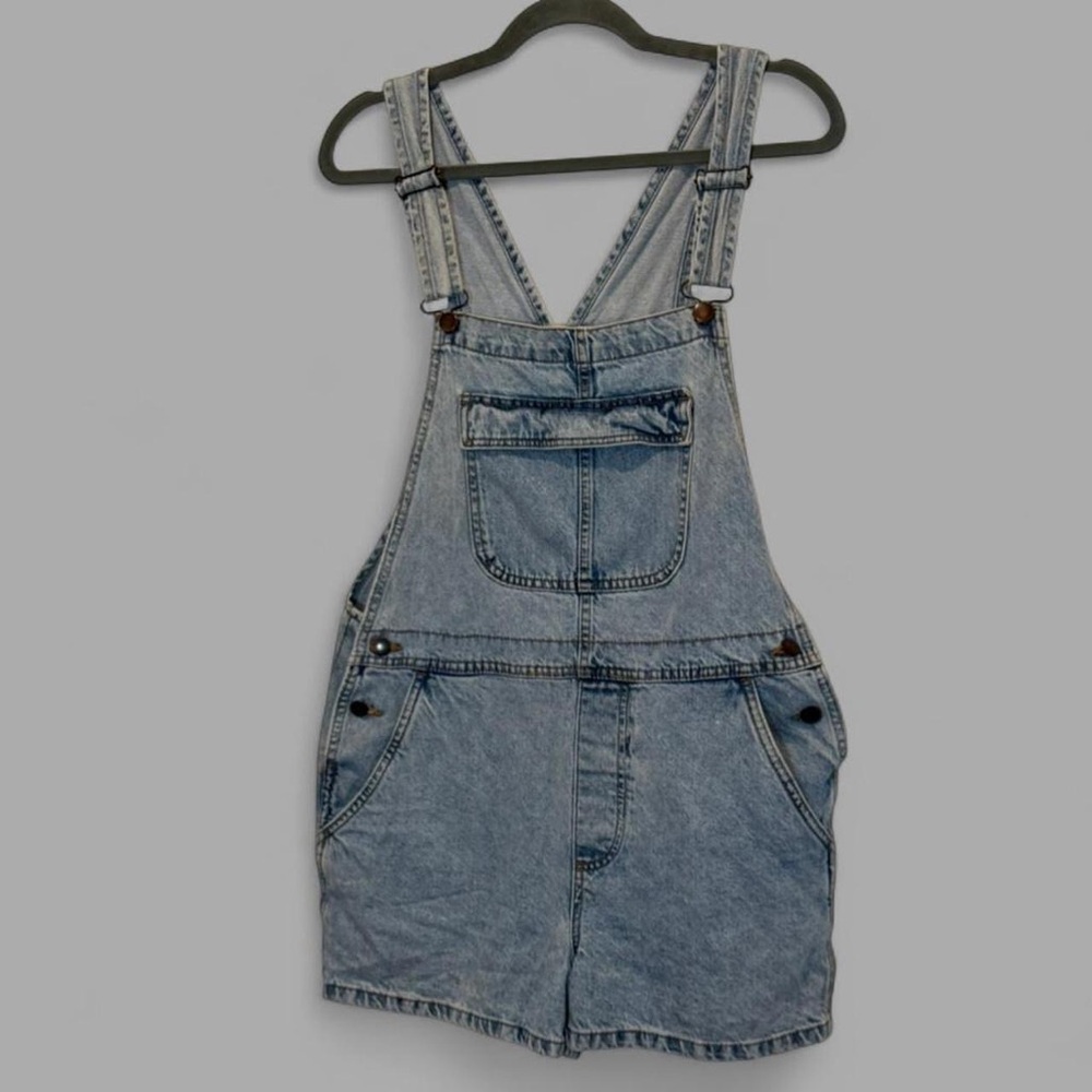 Cotton On Light Blue Denim Shortall bib overalls Size 6